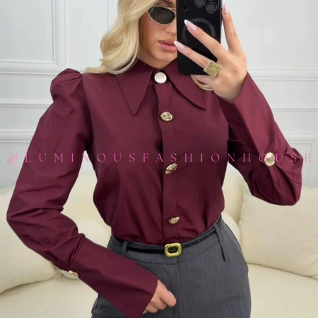 Burgundy Formal Shirt
